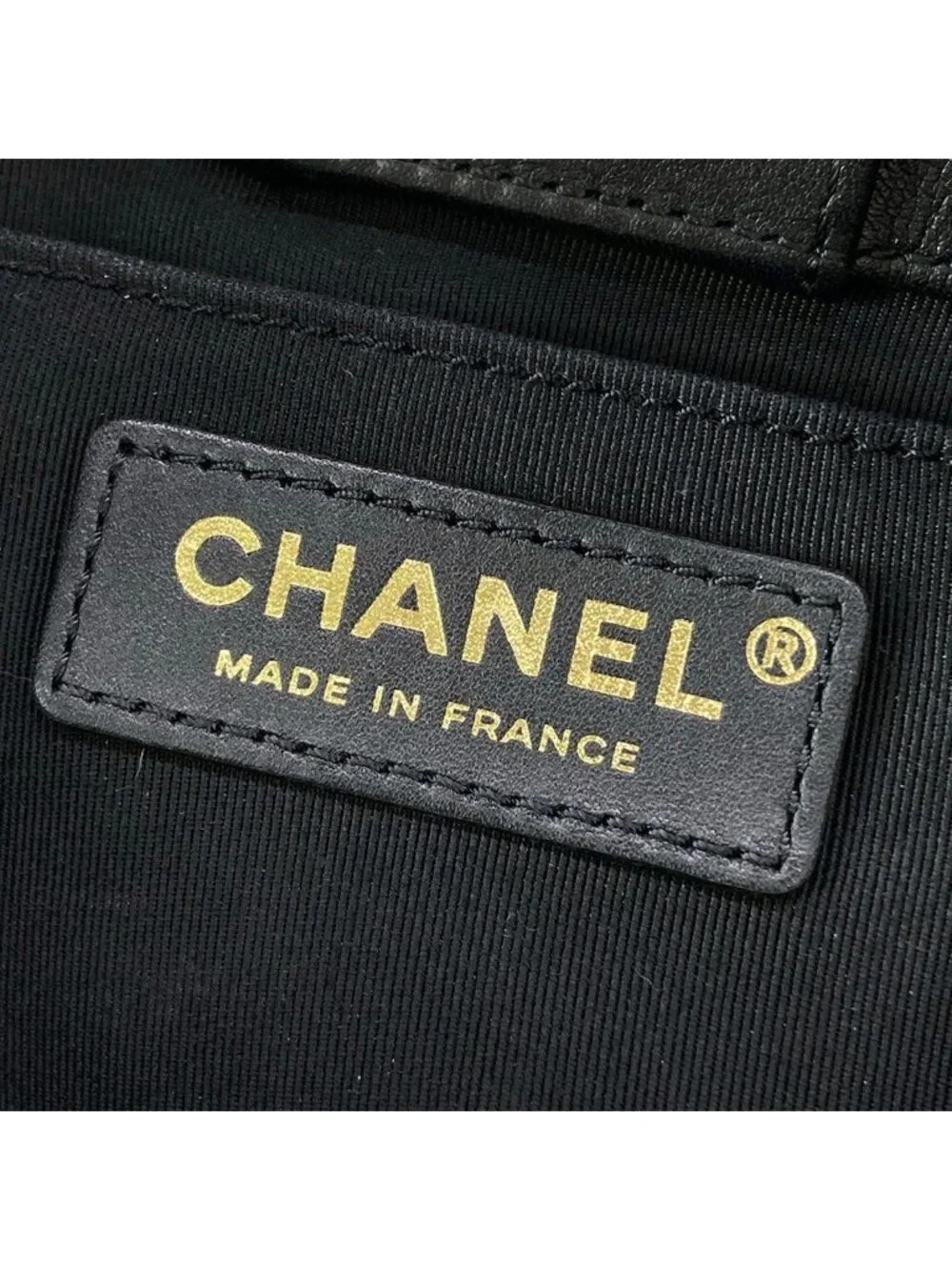 Chanel Shoulder Bag Boy Quilted Black Chain Gold 2-Way Lambskin
